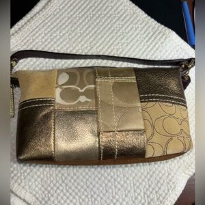 Coach Patchwork Gold and Brown Women's Bag